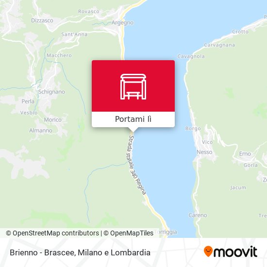 Mappa Brienno - Brascee