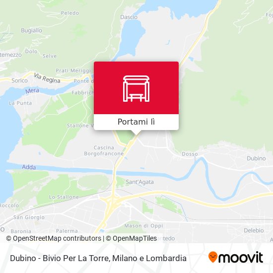 Mappa Dubino - Bivio Per La Torre