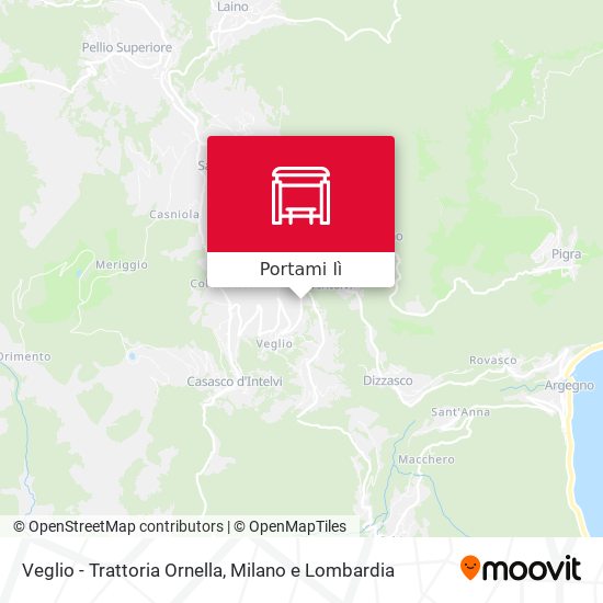 Mappa Veglio - Trattoria Ornella