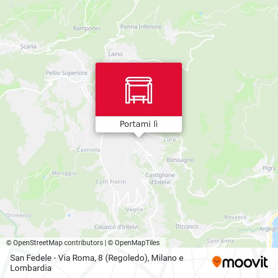 Mappa San Fedele - Via Roma, 8 (Regoledo)