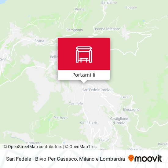 Mappa San Fedele - Bivio Per Casasco