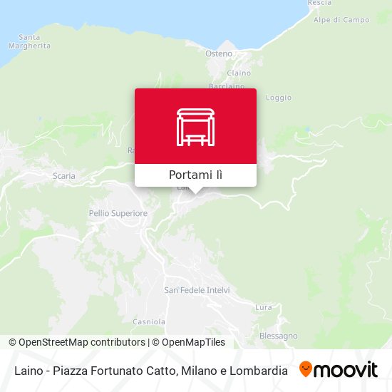 Mappa Laino - Piazza Fortunato Catto