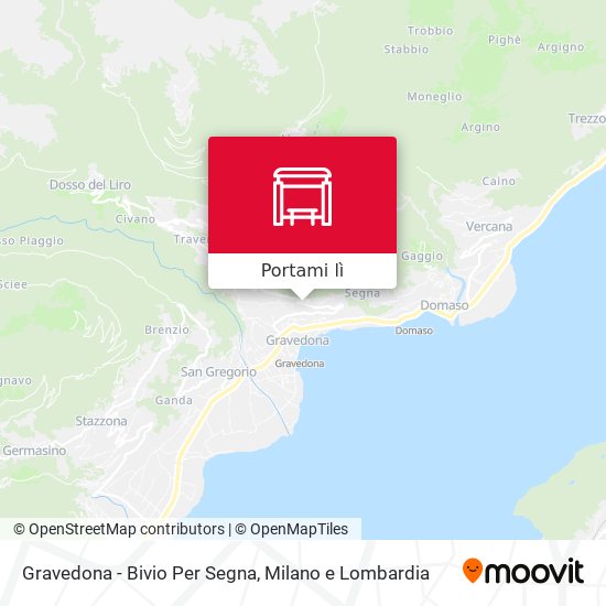 Mappa Gravedona - Bivio Per Segna