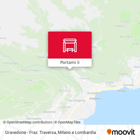 Mappa Gravedona - Fraz. Traversa