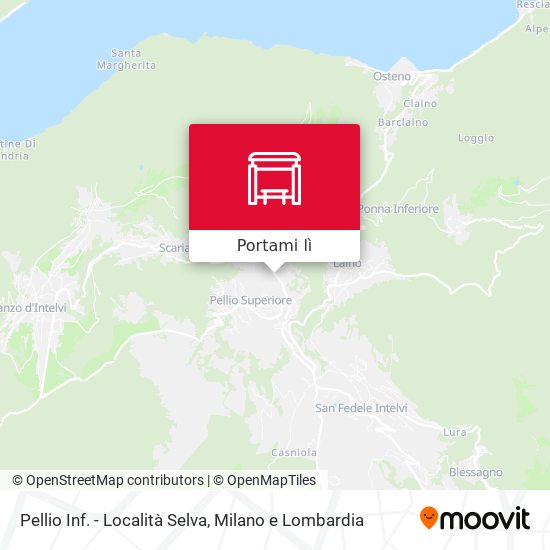 Mappa Pellio Inf. - Località Selva