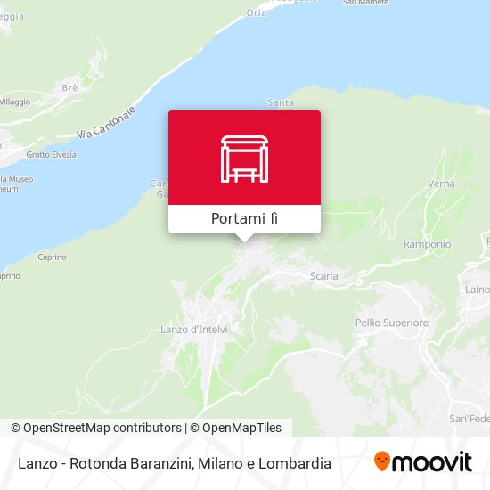 Mappa Lanzo - Rotonda Baranzini