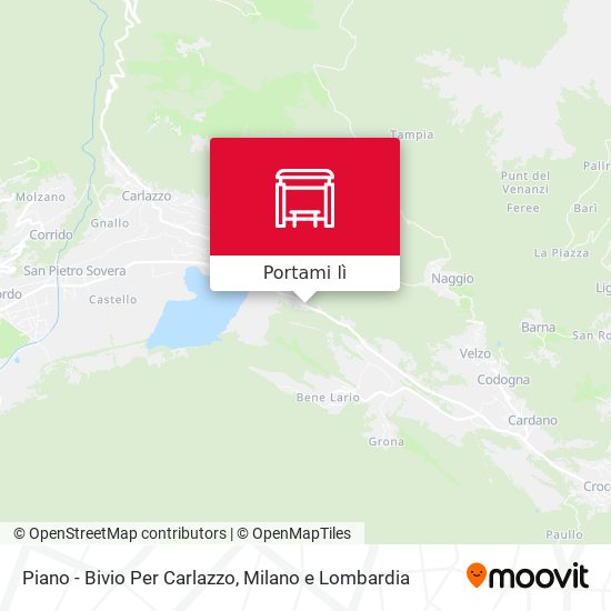 Mappa Piano - Bivio Per Carlazzo