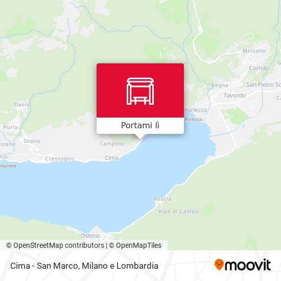 Mappa Cima - San Marco