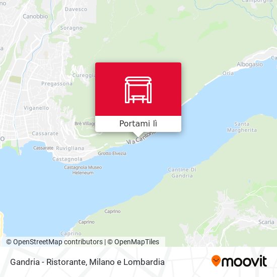 Mappa Gandria - Ristorante