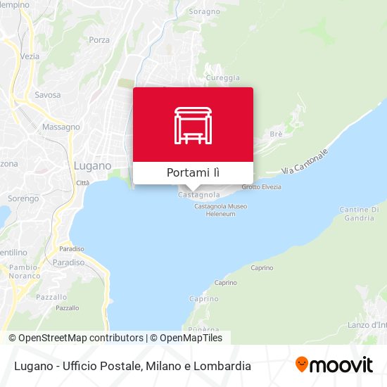 Mappa Lugano - Ufficio Postale