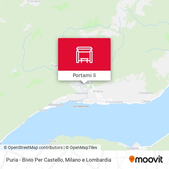 Mappa Puria - Bivio Per Castello