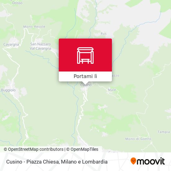 Mappa Cusino - Piazza Chiesa