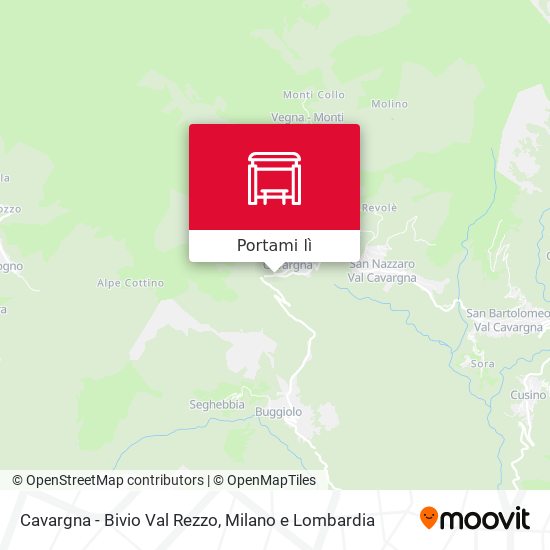 Mappa Cavargna - Bivio Val Rezzo
