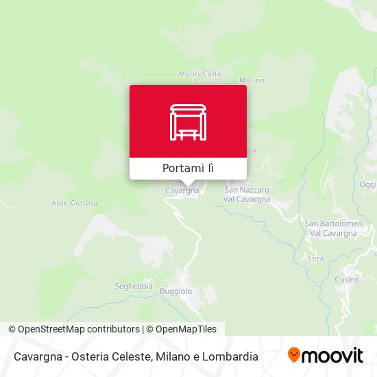 Mappa Cavargna - Osteria Celeste