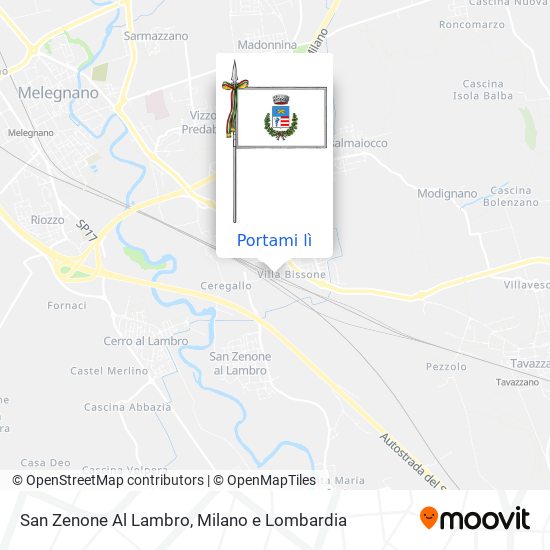 Mappa San Zenone Al Lambro