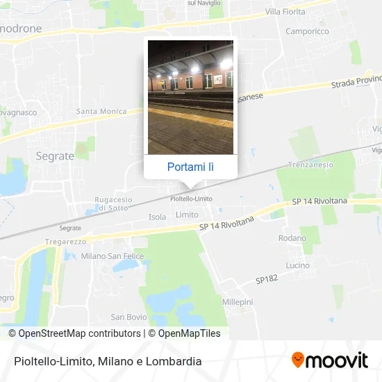 Mappa Pioltello-Limito