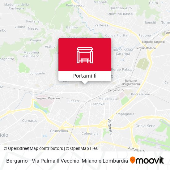Mappa Bergamo - Via Palma Il Vecchio