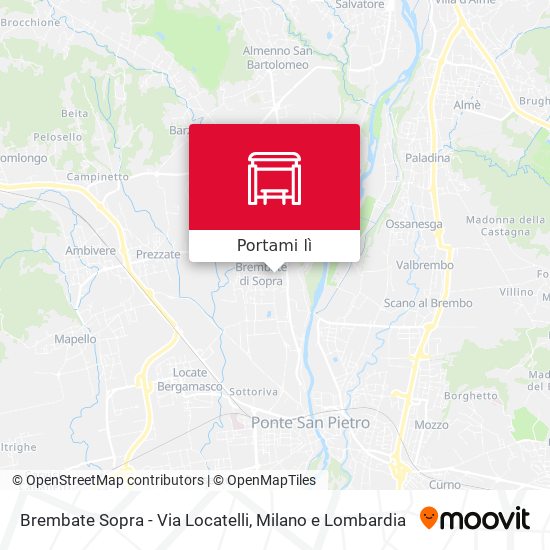 Mappa Brembate Sopra - Via Locatelli