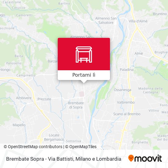 Mappa Brembate Sopra - Via Battisti
