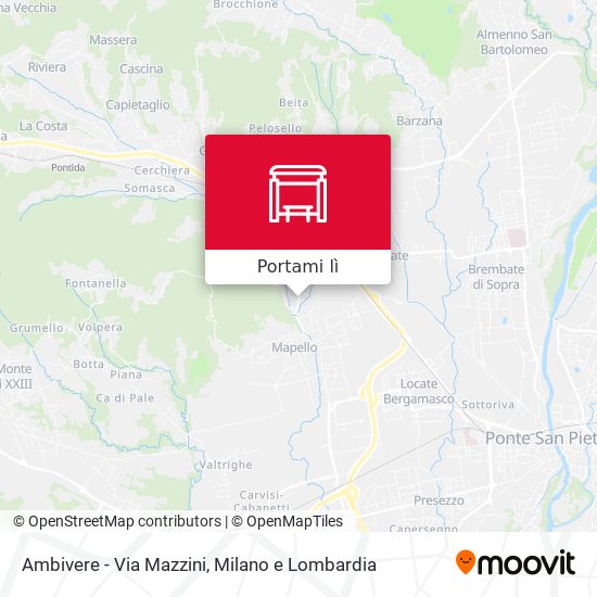 Mappa Ambivere - Via Mazzini