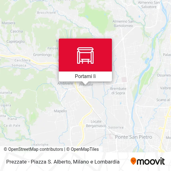 Mappa Prezzate - Piazza S. Alberto