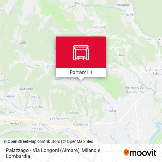 Mappa Palazzago - Via Longoni (Almare)