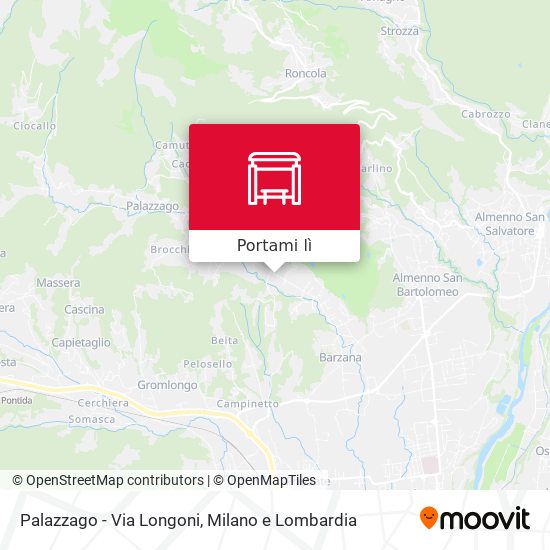 Mappa Palazzago - Via Longoni