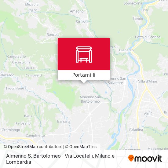 Mappa Almenno S. Bartolomeo - Via Locatelli