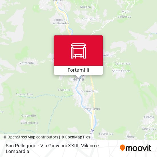 Mappa San Pellegrino - Via Giovanni XXIII