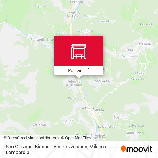 Mappa San Giovanni Bianco - Via Piazzalunga