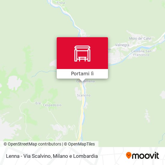 Mappa Lenna - Via Scalvino