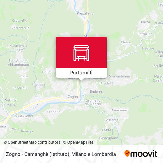 Mappa Zogno - Camanghè (Istituto)