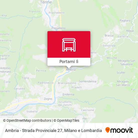 Mappa Ambria - Strada Provinciale 27