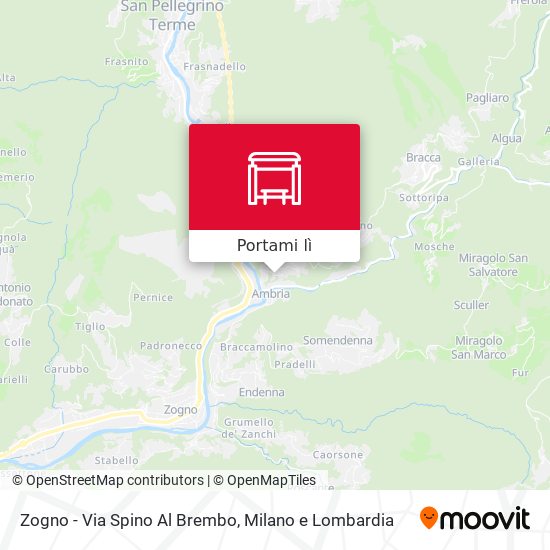 Mappa Zogno - Via Spino Al Brembo