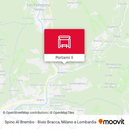 Mappa Spino Al Brembo - Bivio Bracca