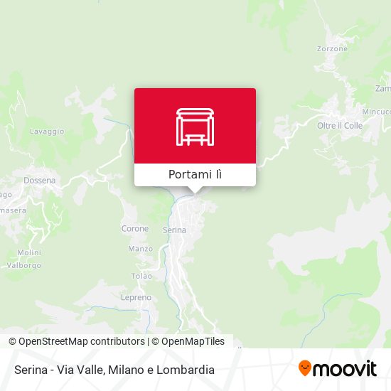 Mappa Serina - Via Valle