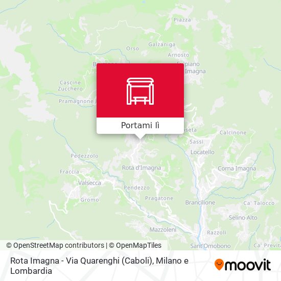 Mappa Rota Imagna - Via Quarenghi (Caboli)