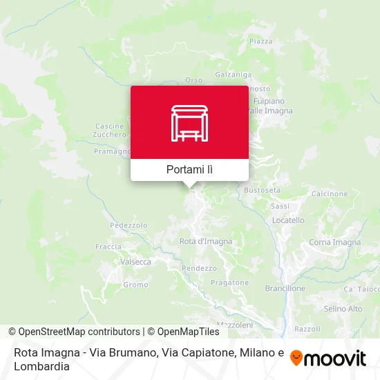 Mappa Rota Imagna - Via Brumano, Via Capiatone
