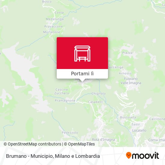 Mappa Brumano - Municipio