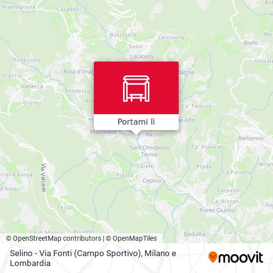 Mappa Selino - Via Fonti (Campo Sportivo)