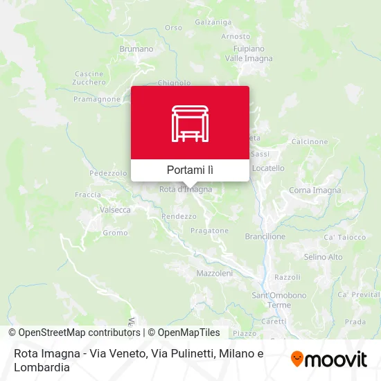 Mappa Rota Imagna - Via Veneto, Via Pulinetti