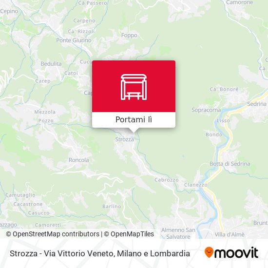Mappa Strozza - Via Vittorio Veneto