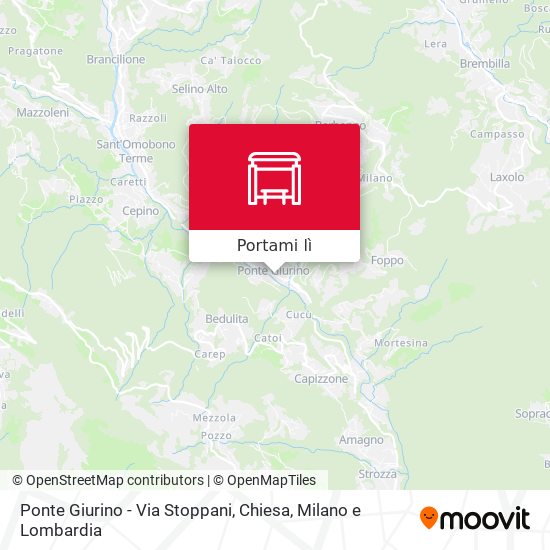 Mappa Ponte Giurino - Via Stoppani, Chiesa