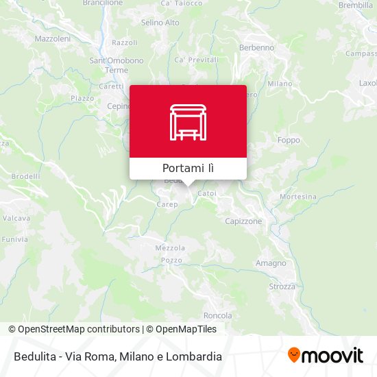 Mappa Bedulita - Via Roma