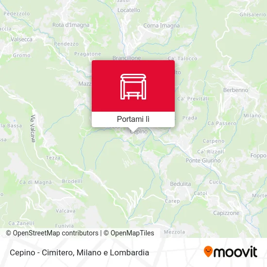 Mappa Cepino - Cimitero