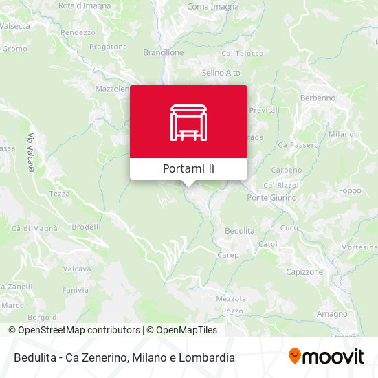 Mappa Bedulita - Ca Zenerino