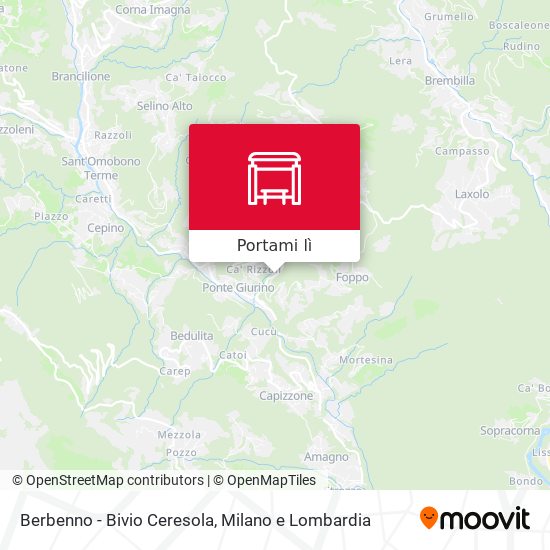 Mappa Berbenno - Bivio Ceresola