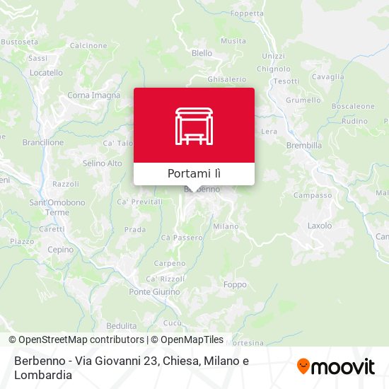Mappa Berbenno - Via Giovanni 23, Chiesa