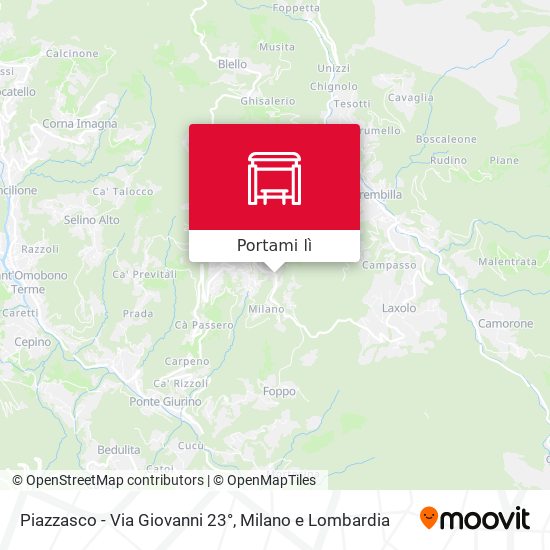 Mappa Piazzasco - Via Giovanni 23°
