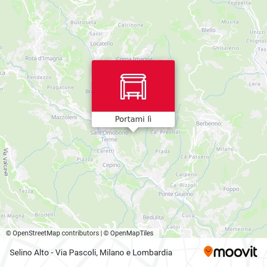 Mappa Selino Alto - Via Pascoli